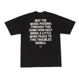 LQQKSTUDIO｜Webbed Face TEE｜BLACK