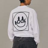 LQQK STUDIO｜LQQK SMILEY LOGO POCKET TEE｜WHITE