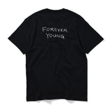BLANKMAG｜FOREVER YOUNG cast photo s/s tee｜BLACK
