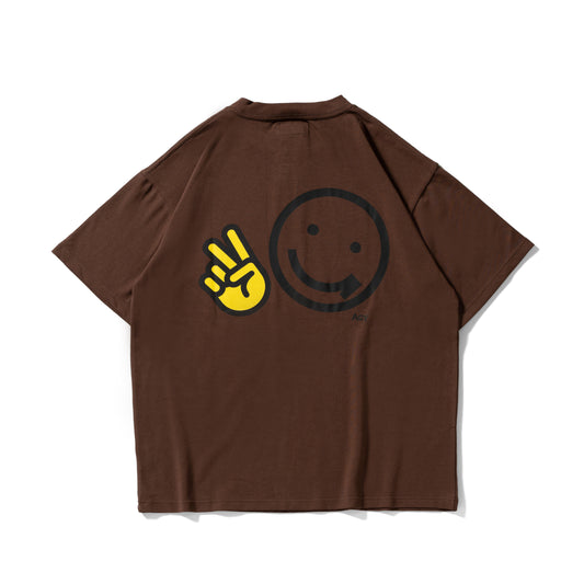 Acy｜PEACE TEE｜BROWN｜Origin Store Exclusive