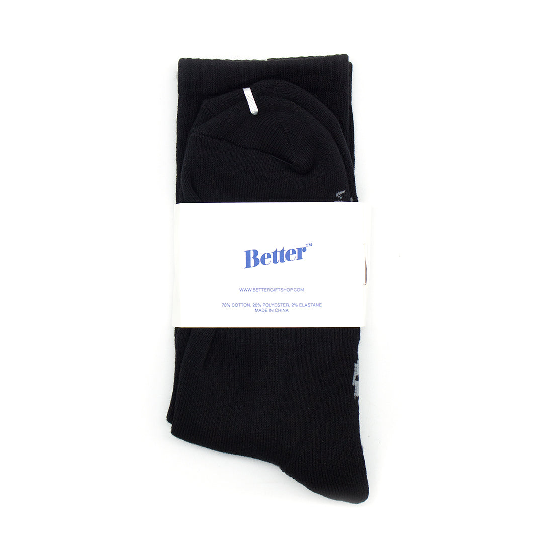 BETTER GIFT SHOP｜Standard Logo Sock｜BLACK