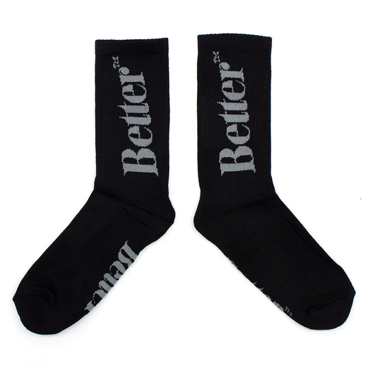 BETTER GIFT SHOP｜Standard Logo Sock｜BLACK