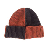 Found Feather｜Block Beanie｜Brown OS