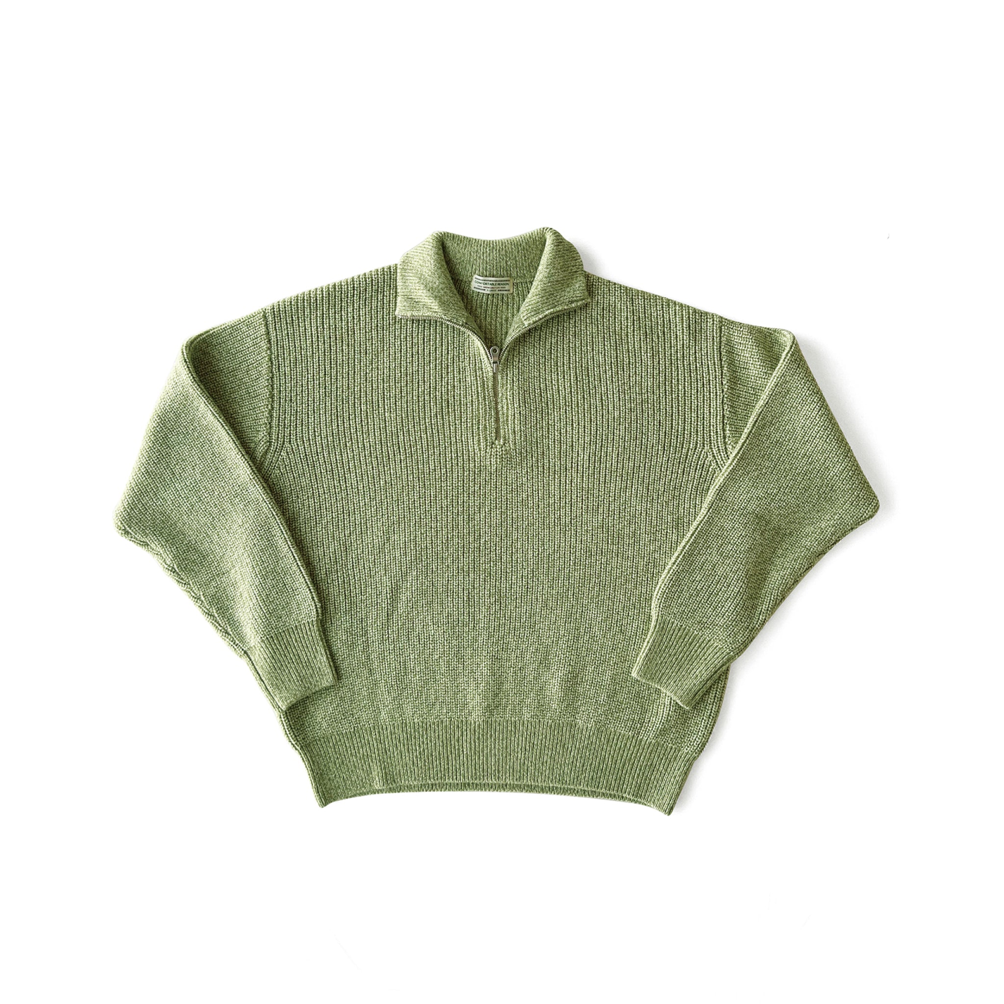 トップス scye harf zip knit COMFORTABLE REASON｜Harf Zip Knit ｜LIME – Origin Store