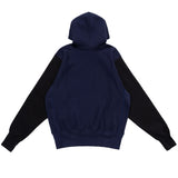LQQKSTUDIO｜SIGNATURE SNAP FLEECE HOODIE｜COLOR BLOCK