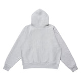 LQQKSTUDIO｜SIGNATURE FLEECE ZIP HOODIE｜ASH　