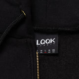 LQQKSTUDIO｜SIGNATURE FLEECE ZIP HOODIE｜BLACK