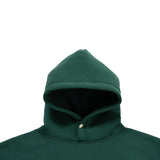 LQQKSTUDIO｜SIGNATURE SNAP FLEECE HOODIE｜FOREST GREEN