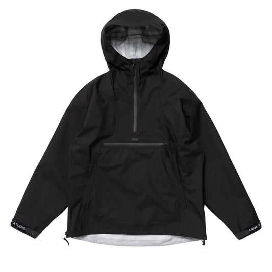 LQQKSTUDIO｜NYLON PULLOVER JACKET｜BLACK