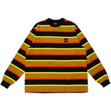 LQQKSTUDIO｜L/S RUGBY WEIGHT BORDER TEE BOX LOGO｜OLIVE
