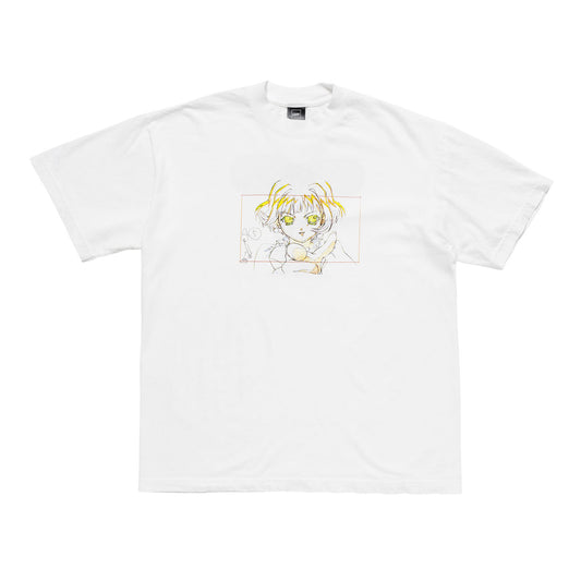 LQQKSTUDIO｜MOTION GRAPHICS HARMONY CEL MIX S/S #1｜WHITE