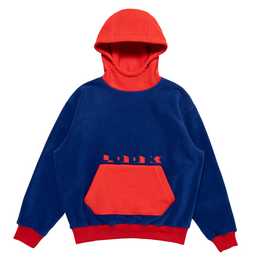 LQQKSTUDIO｜FLEECE HOODIE｜BLUE RED