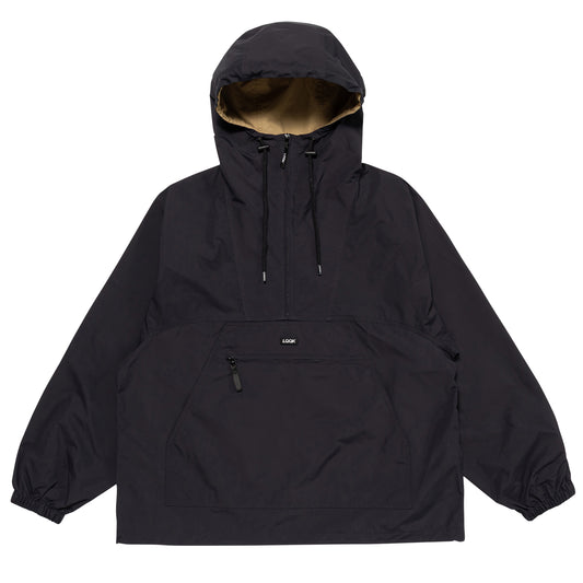 LQQKSTUDIO｜NYLON ANORAK HOODIE｜BLACK