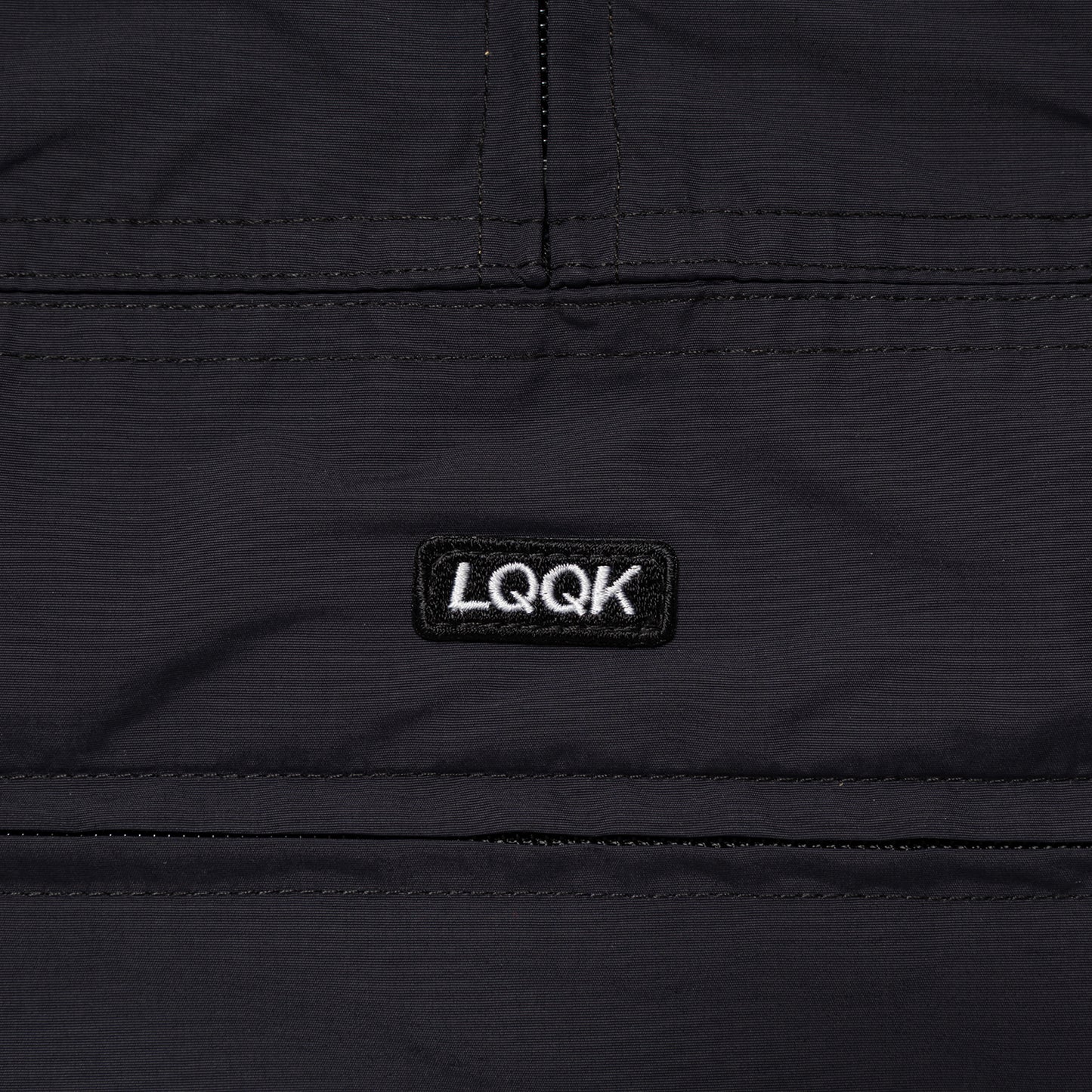 LQQKSTUDIO｜NYLON ANORAK HOODIE｜BLACK