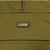 LQQKSTUDIO｜NYLON ANORAK HOODIE｜NAVY GREEN