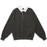 LQQKSTUDIO｜RUGBY SHIRT｜BLACK