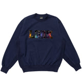 LQQKSTUDIO｜BUS SEAT SWEAT CREWNECK｜BLUE