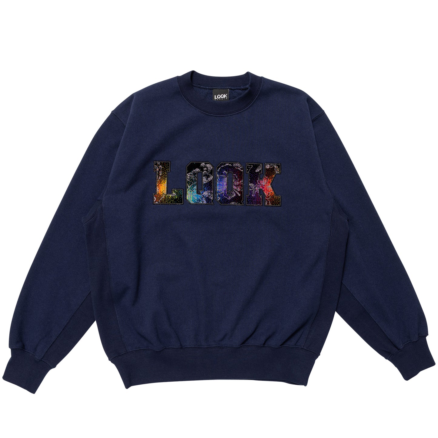 LQQKSTUDIO｜BUS SEAT SWEAT CREWNECK｜BLUE