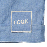 LQQK STUDIO｜EMBOSSED DENIM JACKET｜LIGHT BLUE