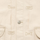 LQQK STUDIO｜EMBOSSED DENIM JACKET｜NATURAL