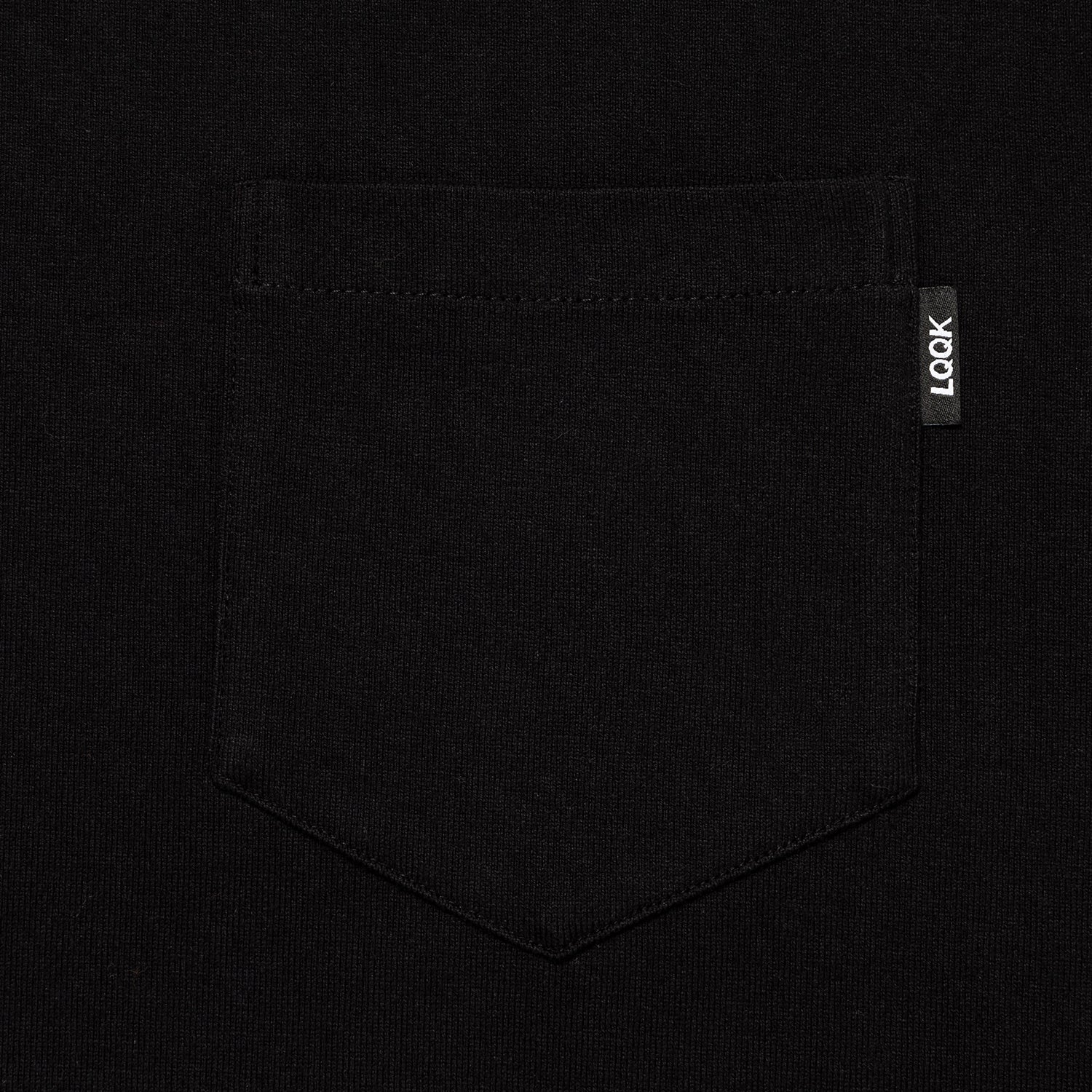 LQQK STUDIO｜L/S RUGBY WEIGHT POCKET TEE｜BLACK