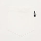 LQQK STUDIO｜L/S RUGBY WEIGHT POCKET TEE｜WHITE