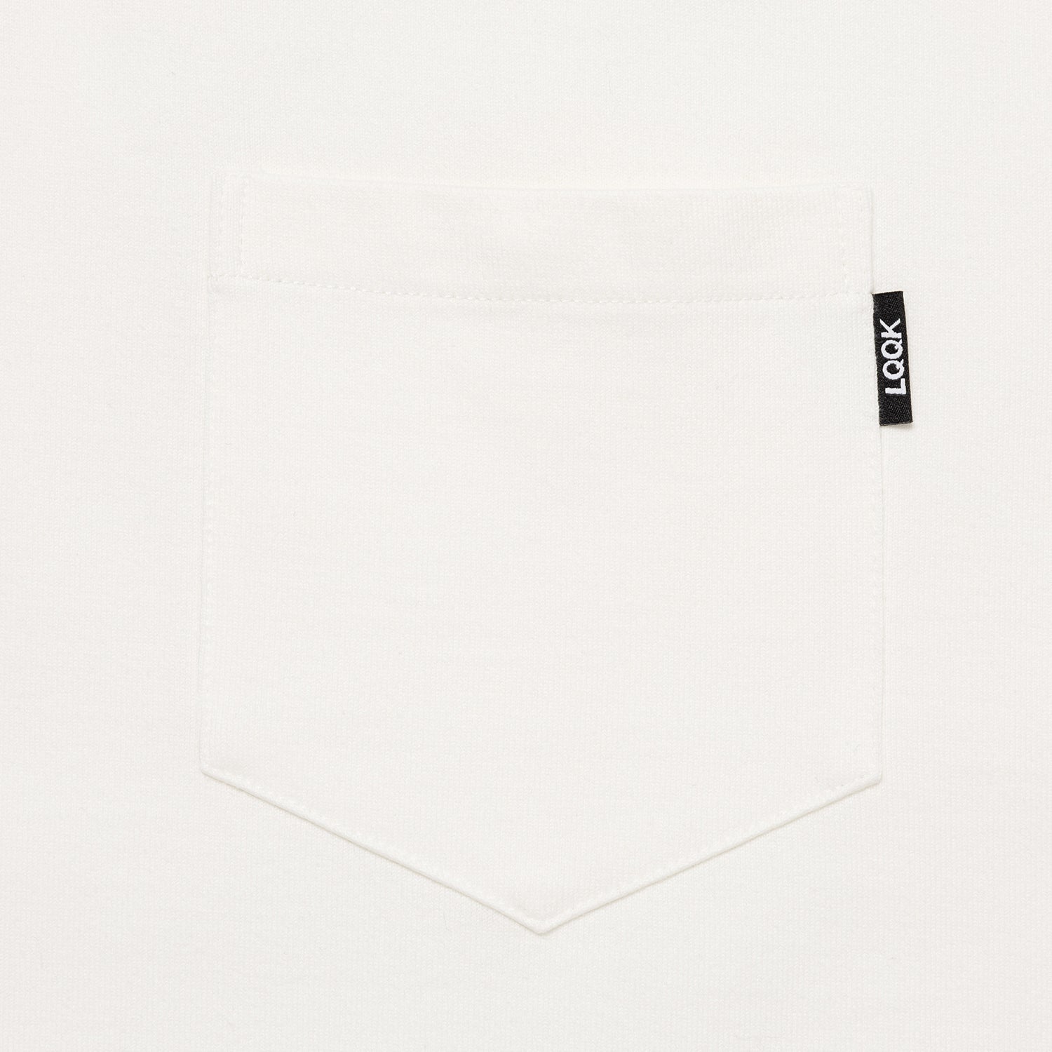 LQQK STUDIO｜L/S RUGBY WEIGHT POCKET TEE｜WHITE