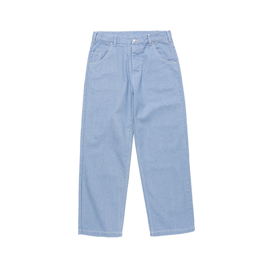 LQQK STUDIO｜EMBOSSED 5 POCKET DENIM PANTS｜LIGHT BLUE