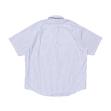 LQQK STUDIO｜S/S BUTTON DOWN SHIRT｜WHITE x BLUE STRIPE