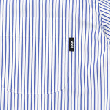 LQQK STUDIO｜S/S BUTTON DOWN SHIRT｜WHITE x BLUE STRIPE