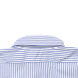 LQQK STUDIO｜S/S BUTTON DOWN SHIRT｜WHITE x BLUE STRIPE