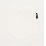 LQQK STUDIO｜S/S RUGBY WEIGHT POKCET TEE｜WHITE