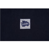 LQQKSTUDIO｜LONGSLEEVE BRICK LOGO｜NAVY