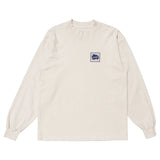 LQQKSTUDIO｜LONGSLEEVE BRICK LOGO｜STONE