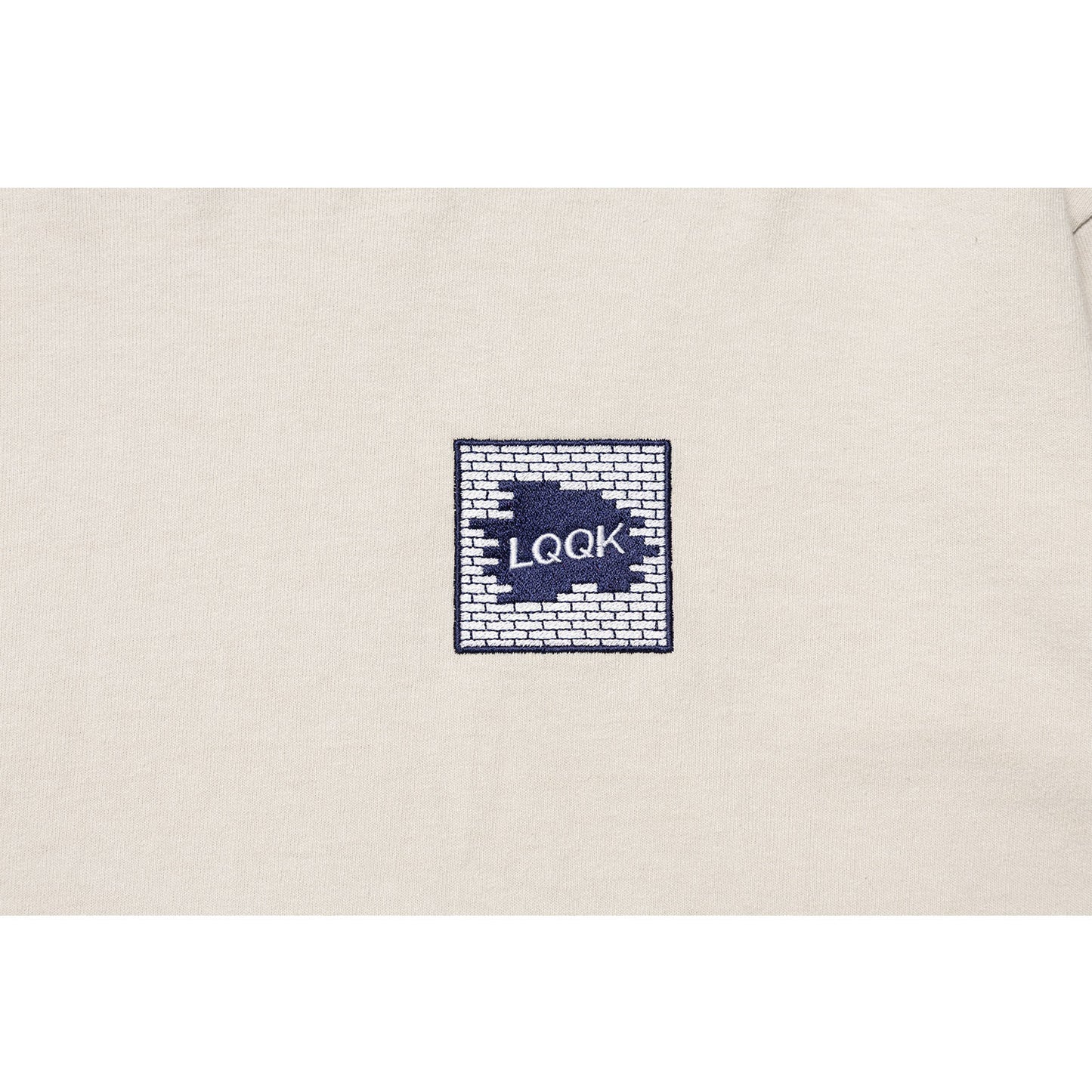LQQKSTUDIO｜LONGSLEEVE BRICK LOGO｜STONE