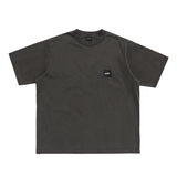 LQQKSTUDIO｜PIGMENT WASHED TEE｜WASHED BLACK