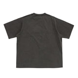 LQQKSTUDIO｜PIGMENT WASHED TEE｜WASHED BLACK
