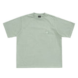 LQQKSTUDIO｜PIGMENT WASHED TEE｜WASHED GREEN