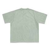 LQQKSTUDIO｜PIGMENT WASHED TEE｜WASHED GREEN