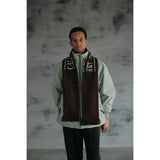 COMFORTABLE REASON｜OP Scarves｜BROWN×OFF
