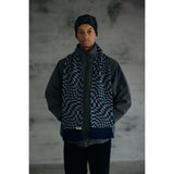 COMFORTABLE REASON｜OP Scarves｜NAVY×GREY