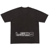 LQQKSTUDIO｜LSD TEE｜WASHED BLACK