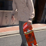 PORTANCE｜OG STRIPED L/S TEE｜BEIGE BD