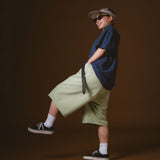 PORTANCE｜6P COL BAGGY SHORTS｜MELON