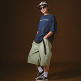 PORTANCE｜6P COL BAGGY SHORTS｜MELON