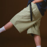 PORTANCE｜6P COL BAGGY SHORTS｜MELON