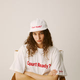 SETINN｜Court Ready? Tee｜WHITE