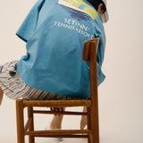 SETINN｜Sunset Tee｜BLUE GRAY