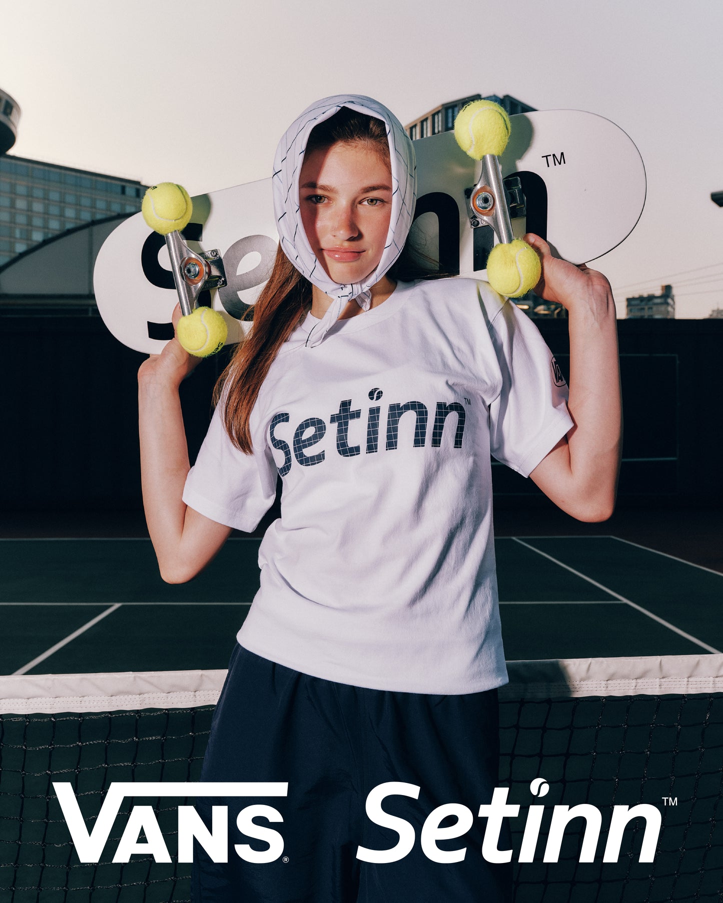 SETINN｜VANS*Setinn Script TEE｜WHITE