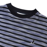 Whimsy｜Slub Knit Border Tee｜Blue